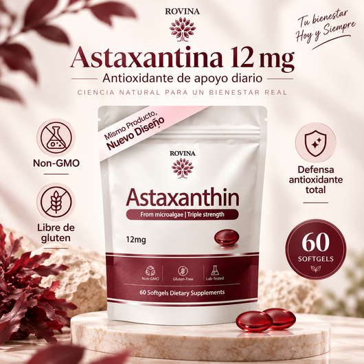 Rovina Astaxanthin™ – Protección Antioxidante 12mg