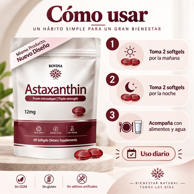 Rovina Astaxanthin™ – Protección Antioxidante 12mg