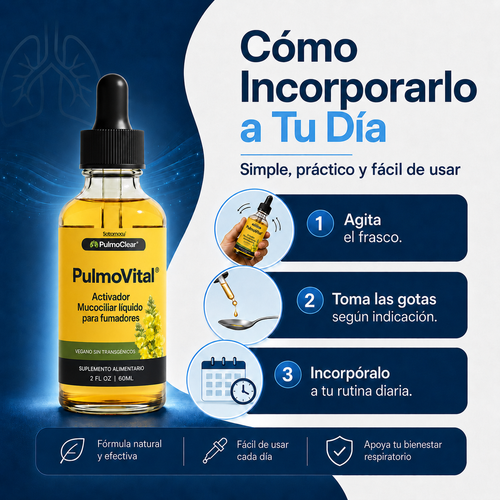 PulmoVital® | Activador Mucociliar líquido para fumadores