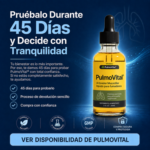 PulmoVital® | Activador Mucociliar líquido para fumadores