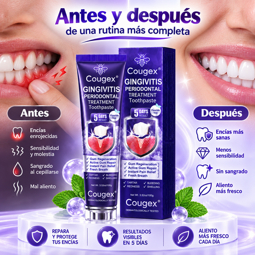 Cougex™ – Pasta Dental para Encías y Cuidado Periodontal