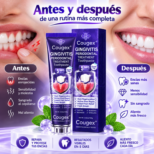 Cougex™ – Pasta Dental para Encías y Cuidado Periodontal