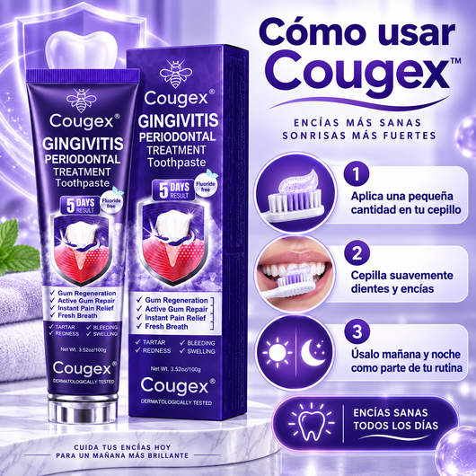 Cougex™ – Pasta Dental para Encías y Cuidado Periodontal