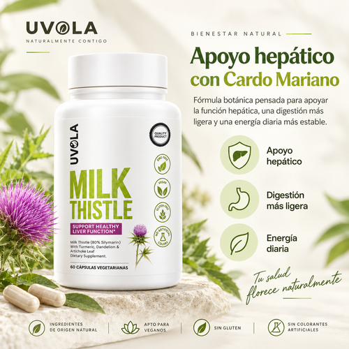 Uvola Milk Thistle™ – Apoyo Hepático con Cardo Mariano