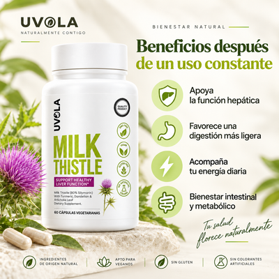 Uvola Milk Thistle™ – Apoyo Hepático con Cardo Mariano