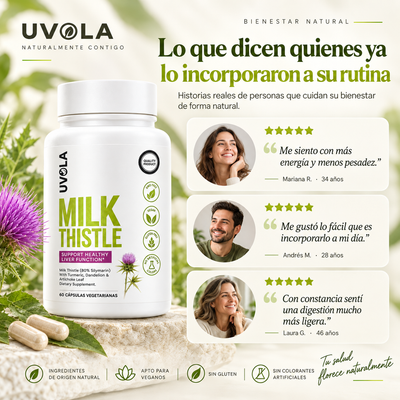 Uvola Milk Thistle™ – Apoyo Hepático con Cardo Mariano