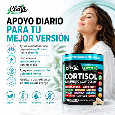 CortiZen™ - Apoyo diario para el estrés, la energía y la claridad mental.
