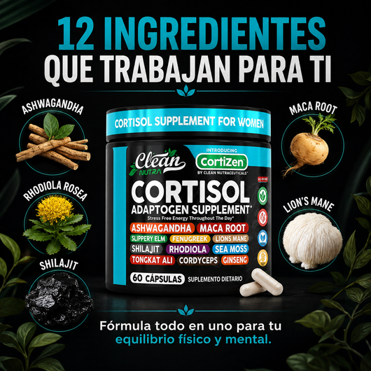 CortiZen™ - Apoyo diario para el estrés, la energía y la claridad mental.
