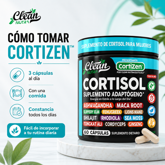 CortiZen™ - Apoyo diario para el estrés, la energía y la claridad mental.