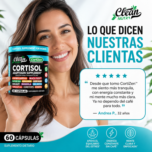CortiZen™ - Apoyo diario para el estrés, la energía y la claridad mental.