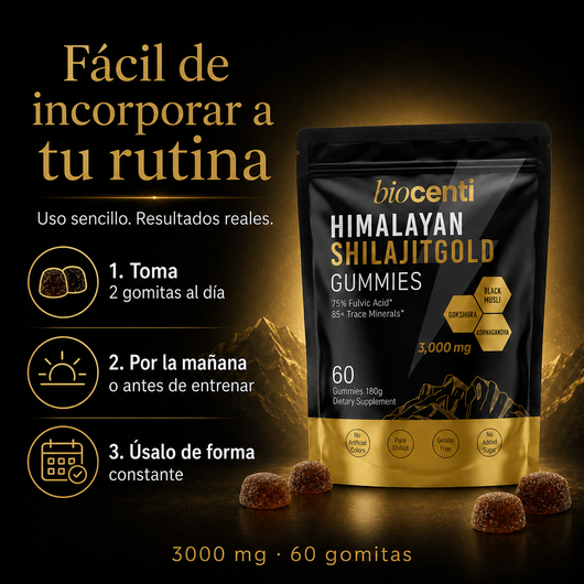 Biocenti | Gomitas de Shilajit del Himalaya